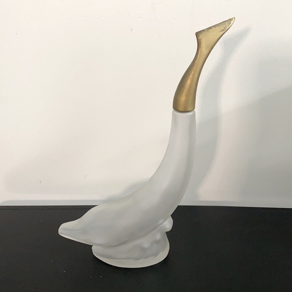 Vintage Frosted Avon Dolphin 8 oz. Skin So Soft Frosted Bottle - Picture 2 of 3